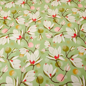 Southern Hospitality BTY P&B Textiles Flowers Floral Pink White Green - Picture 1 of 3