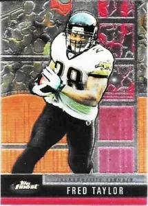 2008 Fred Taylor, Topps Finest # 27, Red Refractor, Jacksonville Jaguars - Picture 1 of 2