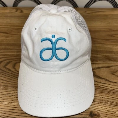 Arbonne Hat White Strapback Trucker Cap Mesh Back Embroidered Logo Skincare - Image 1 of 4
