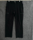 L.L. Bean Pants Men 33 X 32 Black Cresta Hiking Upf Stretch Zip Pockets 280941