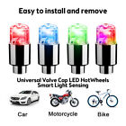 2PCS LED Neon Valve Dust Cap Light Car Motorcycle Bicycle Wheel Tyre Lamp Up Set