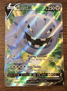 Pokemon TCG Steelix V 176/185 Vivid Voltage M/NM Ultra Rare Full Art NM/M - Picture 1 of 2
