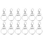  50 Sets Keychain Rings Dog Id Clip Swivel Lobster Clasp Pet Quick