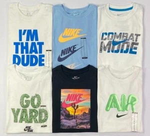 Boy's Youth Nike Cotton T-shirt - Picture 1 of 7