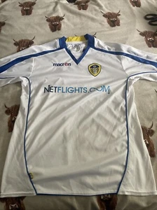 Leeds United 2008/09 Home Shirt Youth Large White Short Sleeve - Picture 1 of 8