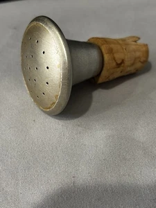 Vintage Laundry Bottle Sprinkler Ironing Bottle Stopper Aluminum Top Cork - Picture 1 of 10