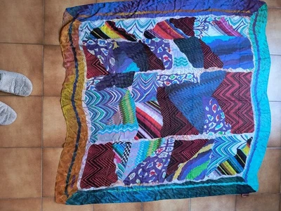 Maxi foulard Missoni cashmere 100% quadrato 128 x 128 cm - Immagine 1 di 3