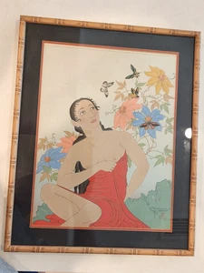 Original Paul Jacoulet Holzschnitt 1939 "LES PAPILLIONS TROPIQUES" - Bild 1 von 12