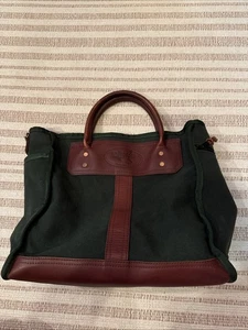 JW Hulme Canvas und Leder Beuteltasche US FOREST SERVICE Emblem EUC - Bild 1 von 19