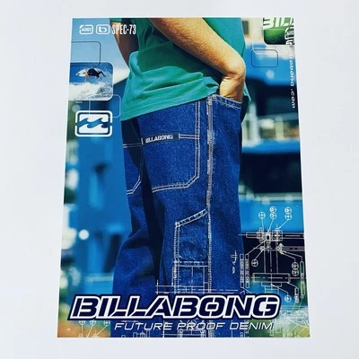 Billabong Vintage Surf Poster 2000s Original Rare Print Ad Y2K Surfwear Jorts - image 1 of 4