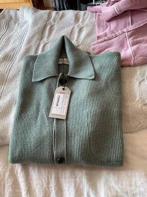 Oliver Spencer Britten Knitted Cardigan Greeves Sea Green New CST £295 - image 1 of 4