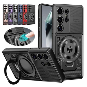 For Samsung S25 Ultra S24 S23 S22 Case with MagSafe 360° Rotatable Ring Holder - Picture 1 of 18