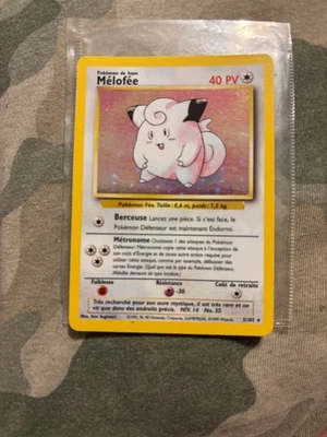 1999 Pokémon French Melofee Clefairy Holo 1st Edition #5 PSA 8 - Image 1 of 2