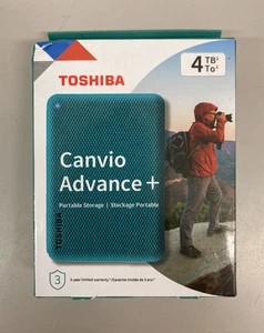 Toshiba Canvio Advance 4 To Disque Dur Externe Portable USB 3.0, Vert / NEUF - Photo 1/4