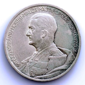 SC. Hungría-Miklós Horthy. 5 pengos 1939. EBC-/XF-. Plata 24.9 g. - Imagen 1 de 2