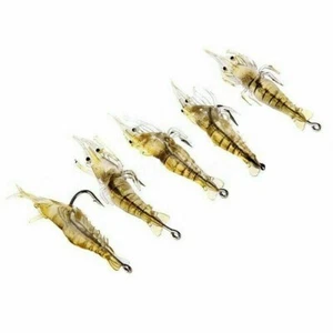 5 Pcs Lures Bait Shrimp Fishing Simulation Prawn Saltwater Hooks Fish Supply EAN - Picture 1 of 10