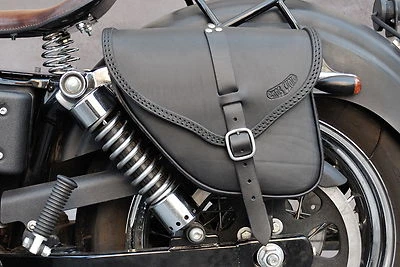 СЕДЕЛЬНАЯ СУМКА HARLEY DAVIDSON DYNA STREET BOB ШИРОКОЕ СКОЛЬЖЕНИЕ ИТАЛЬЯНСКОЕ КАЧЕСТВО КОЖИ - Изображение 1 из 4