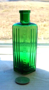 ATEMBERAUBENDE GRÜNE FLACHE RÜCKSEITE GIFT GEPRÄGT, NICHT ZU NEHMEN, BASIS, 2 - Bild 1 von 1