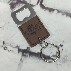 Simply Fresh Bonipak Keyring KeyChain Leatherette Bottle Opener - Picture 1 of 3