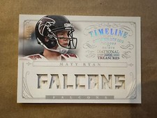 2013 National Treasures Timelines Matt Ryan Jersey #’d /25 Atlanta