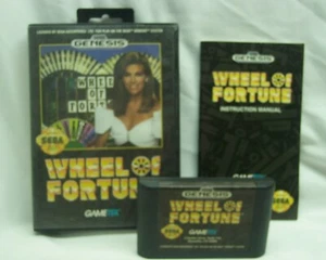 Vintage 1992 WHEEL OF FORTUNE Sega GENESIS VIDEO GAME COMPLETE w/ Manual - Picture 1 of 5