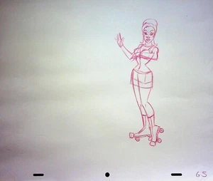 KING OF THE HILL 2005 Production Arlen City Bomber Hand Drawn Early Layout Art - Picture 1 of 2