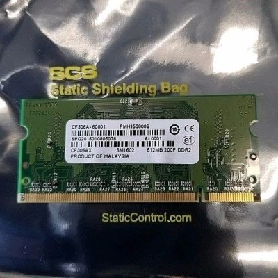 Genuine HP CF036A HP 512MB DIMM Memory Assembly CF306-67901 *New OEM* - Image 1 of 2