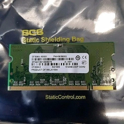 Genuine HP CF036A HP 512MB DIMM Memory Assembly CF306-67901 *New OEM* - Image 1 of 2