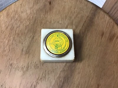 Vintage Rua Sésamo Pássaro Grande Mármore Peso de Papel Brinquedo Raro Muppets - Imagem 1 de 2