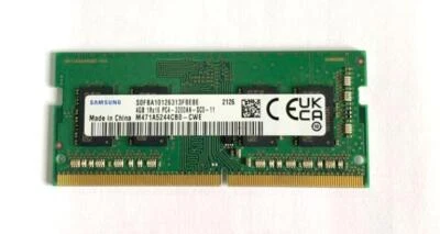 SAMSUNG MODULO MEMORIA RAM DDR4 4GB 1RX16 PC4-3200AA-SC0-11 3200MHZ NOTEBOOK - Immagine 1 di 2