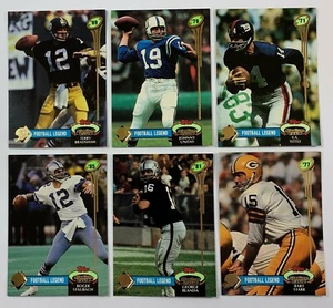 1992 Topps Stadion Club QB LEGENDS Set - UNITAS STAUFACH STAR - Bild 1 von 2