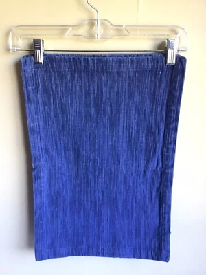 Lot Of 3 Crate & Barrel Blue Indigo Handwoven Grasscloth Rectangle Placemats - Image 1 of 4