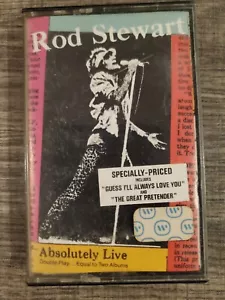 ROD STEWART: Absolutely Live Cassette Tape - Picture 1 of 2
