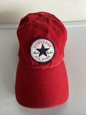 Converse All Star Chuck Taylor Red Adjustable StrapBack Tipoff Baseball Hat Cap