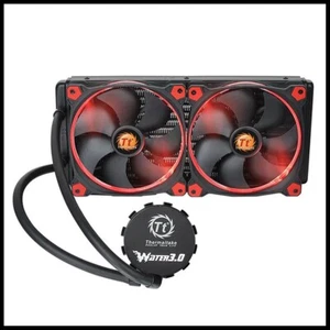Enfriador CPU líquido Thermaltake Water 3.0 280 Riing Red Edition - Nuevo - Imagen 1 de 4