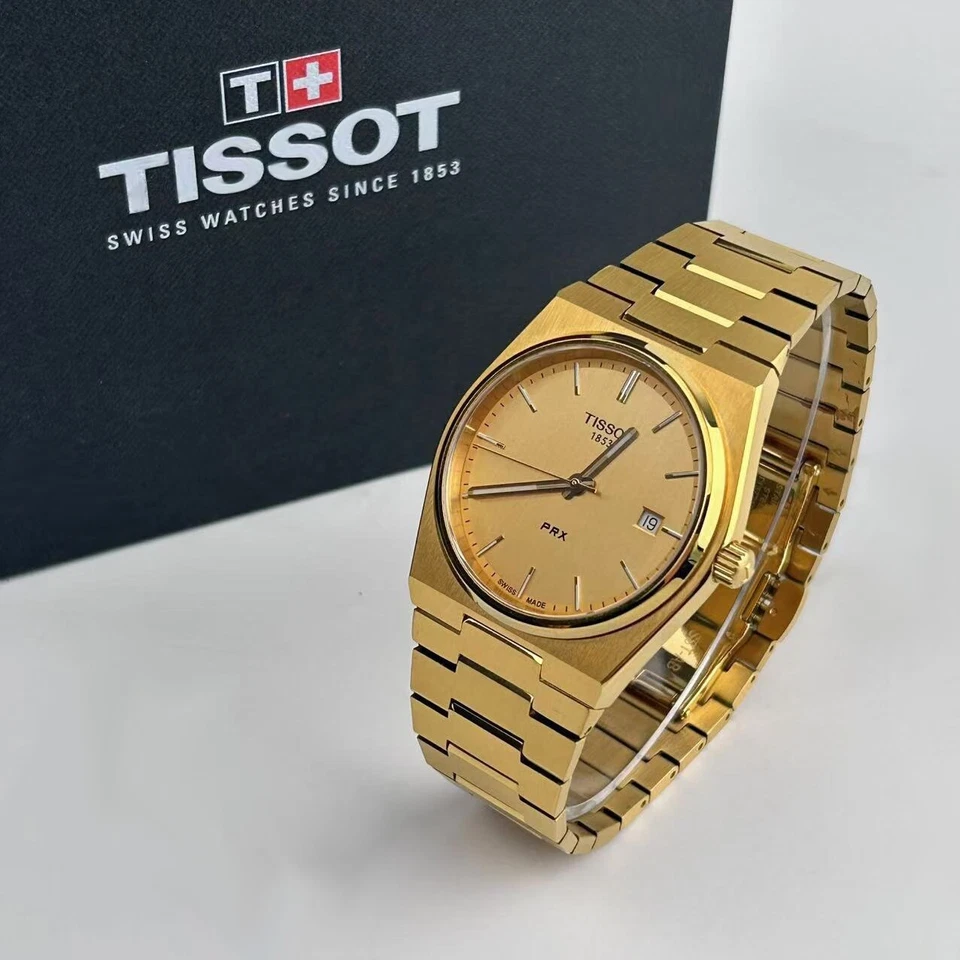 Tissot PRX Champagne Men's Quartz Watch Stainless steel 40mm T137.410.33.021.00 - Image 1 of 4