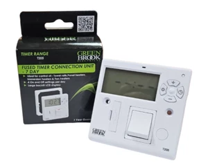 Fused Spur Timer Switch 24hr Control for Towel Rails and Heating Greenbrook T205 - Bild 1 von 13