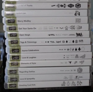 Stampin' Up! Juegos de estampillas montadas en goma transparente *tú eliges* retiradas nuevas y usadas - Imagen 1 de 15
