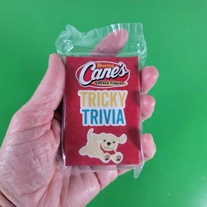 2022 Raising Cane’s Kids Meal Toy: TRICKY TRIVIA Card Deck | new, sealed - Picture 1 of 3