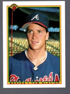 Tom Glavine 1990 Bowman Tiffany #2 - Image 1 of 2