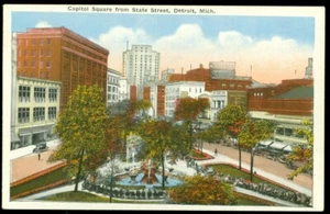CAPITOL SQUARE & STATE ST. - DETROIT, MI POSTAL - Imagen 1 de 1