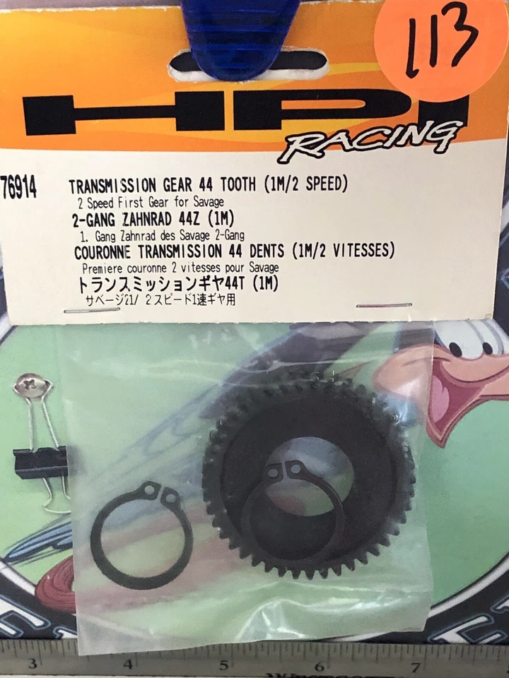 HPI Racing 76914 TRANSMISSION GEAR 44 TOOTH (1M/2 SPEED) Orignal NewOldStock - Image 1 of 1