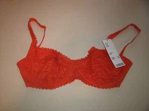 Sujetador de encaje y alambre naranja Urban Outfitters talla 34D nuevo con etiquetas - Imagen 1 de 6