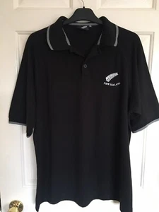 Polo stile Nuova Zelanda All Blacks - Nera - Taglia XL - Foto 1 di 9