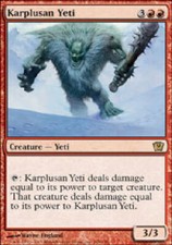 KARPLUSAN YETI 9th Edition MTG Magic the Gathering Cards DJMagic