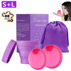 Menstruationsscheibe NEU mit Lasche Set mit 2 Periodenscheiben der Größe S + L - Bild 1 von 15