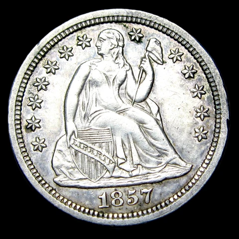 1857-O Seated Liberty Dime Silver ----  Stunning Coin ---- #QQ906 Cover