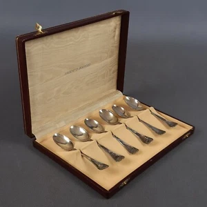 Löffel Set 800 Silber gepunzt für 6 Personen mit Box Vintage 60er Jahre - Bild 1 von 17
