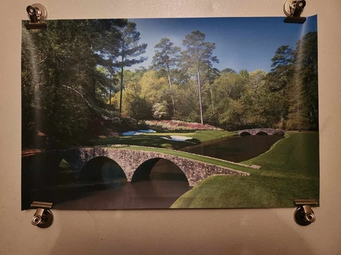 Augusta National Golf Corse Pga Canvas Print Wall Art Poster Cover