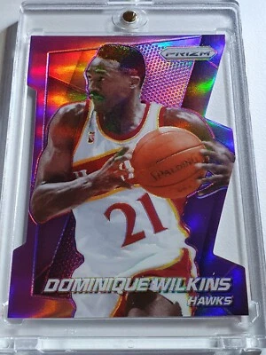 Panini Prizm Dominique Wilkins #170 2014 púrpura/139 troquelado - listo para calificar Foto 1 de 3